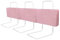 UISEBRT Lot de 3 barrières de lit pour enfants, 60 cm, hauteur réglable, 5 trous, protection de sécurité pour tout-petits, bébés et enfants, 180 cm, rose
