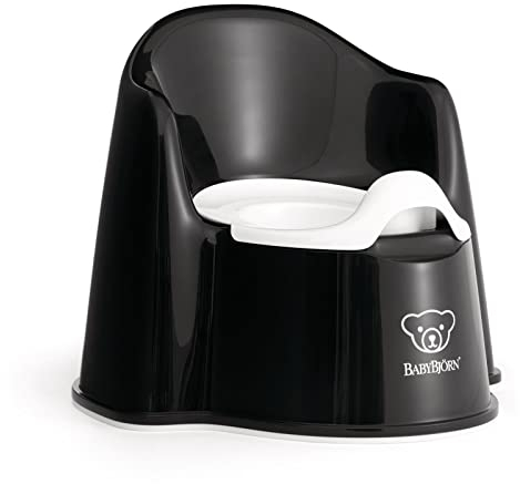 BabyBjörn Topfstuhl, Schwarz/Weiß