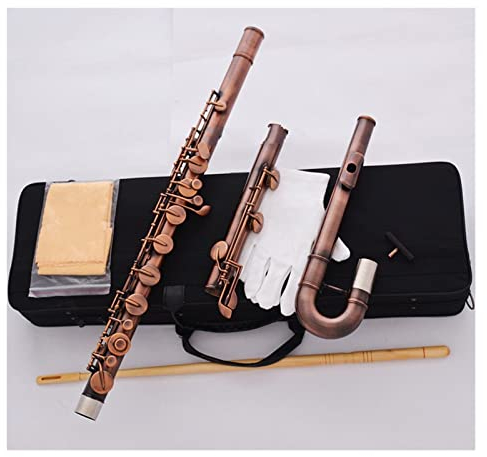 Querflöte Bass-Flöte C-Taste AUS Set G Key Italian Pad Mit Fall