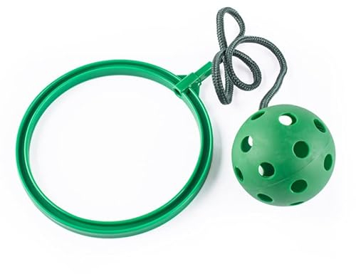 CHUANGOU Sport Sprungball Kinder Skip Ball Geeignet Für Geschicklichkeitsspiele Für Kinder Oder Erwachsene, Übung(grün)