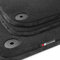 tuning-art LX302 Luxury-Line Fußmatten für Porsche 911 996 1997-2006, Bandeinfassung:Schwarz
