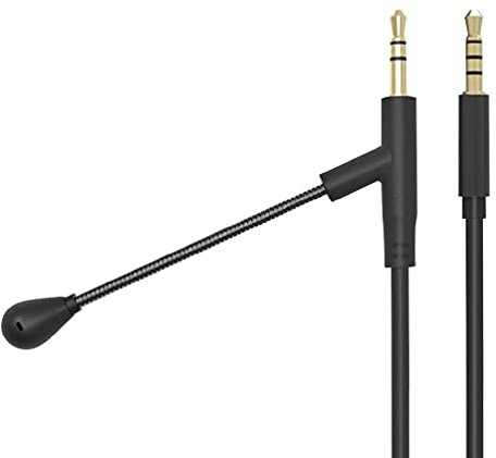 hero-s 1.35M Boom Microphone Cable Mic For 3.5mm Headphone With Condenser Mic For Phone PC Microphone Cable