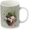 HoitoDeals 1Pcs Porcelain Mug Kim Haskins Cat in a Plant Pot Green