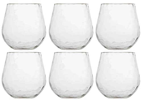 Marine Business Set di 6 bicchieri per acqua, infrangibili – Hammered