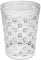 ARA CHOICE Colorful Paper Waste Bin Rubbish Basket Bedroom Office Home Metal Mesh Dustbin Disposal Easy to Use with Attractive Colorful Looks (White)