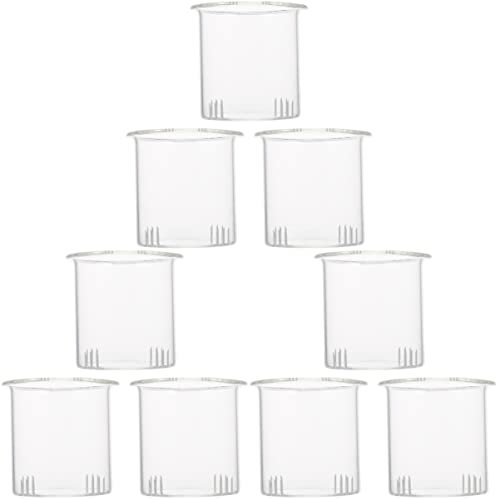 INNAL Coffee Filter 3pcs Glass Tea Infuser Glass Tea Filter Glass Tea Strainer Glass Coffee Infuser Cup: 3pcs Loose Glass Teakitchen sils (Transparentx3pcs 7X7X6.5CMx3pcs)