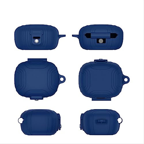 GIOPUEY Cilicone Case Compatible with EarFun Air Pro 3, Ultra-thin soft Cover, Slim-Fit,Anti-Fall,Not Easy to Dirty - Navy blue