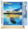 Figured'Art Peinture par Numéro Adulte Barque et Lever de Soleil - Activité Manuelle Kit de Loisir Créatif DIY Numéro d'Art Complet - 40x50cm avec châssis en bois à monter