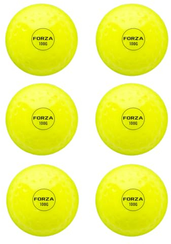 FORZA 100g Field Hockey Ball │ Training Equipment │ Multiple Pack Sizes (6)