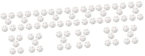 BESTonZON 150 Stk Runde Hasenspielzeug Quietscher nachfüllt DIY Kunsthandwerk Socken Sound-Toy-Insert-Noise-Maker Quietscher Reparatur Ersatz Marienkäfer Etikett Badewanne Generator
