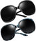 Joopin XL Moderne Sonnenbrille Damen Polarisiert Übergroße Sonnenbrille Klassische Vintage Retro UV400 Mode für Fahren und Reisen (Schwarz und Blauer Leopard)