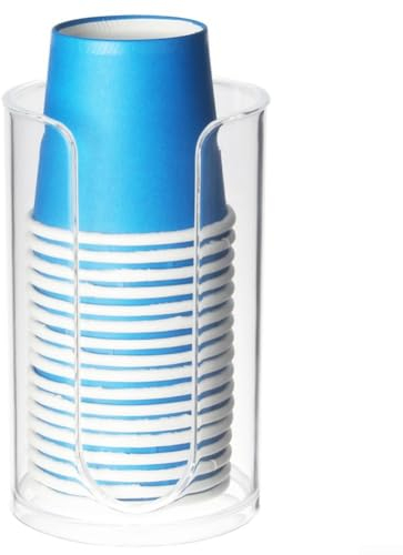Distributeur de gobelets en plastique pour rince-bouche jetables, porte-gobelet en plastique (petit modèle court)