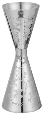 Mikinona 1pezzi Jigger Cocktail Acciaio Inossidabile Misurino Doppio Per Bar e Feste Accessorio Indispensabile Per Bartender Design Elegante e Resistente Alla Corrosione