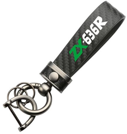 Porte-Clés De Moto En Alliage De Zinc Et Fiber De Carbone, Pour Kawasaki ZX636R ZX-636R ZX 636R ZX-6R 636, Cadeaux