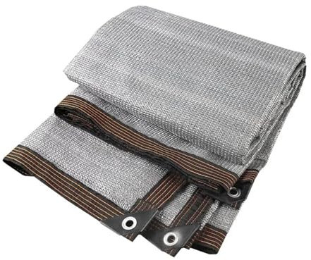 YGLONG Sichtschutz Balkon Rechteckiges Sonnenschutznetz for den Außenbereich, Campingzelt, Schattierungssegel, Garten, Pergola, Markise, Balkon, Zaun, Sichtschutz, Poolabdeckung(Grey Nets,2x2m)