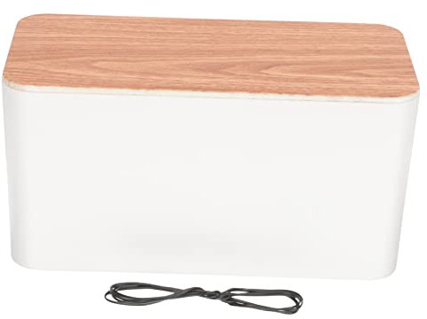 Housoutil Stromkabel-Organizer-Box Kabelabdeckung Kabelschutz Draht-Organizer Verschleißfeste Kabel-aufbewahrungsbox Desktop-Kabel-Organizer