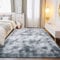 BSGIFT Teppich Grau 120x160 Flauschig, Shaggy Hochflor Teppich Wohnzimmer, Modern Langflor Kuschelteppich Wohnzimmerteppich Bettvorleger High-Pile Carpet rutschfest für Schlafzimmer Kinderzimmer