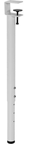Adjustable F Shaped Clamp on Table Legs for Work Table Coffee Bar Easy Fit No Drill Worktop Support Leg (1pc White)