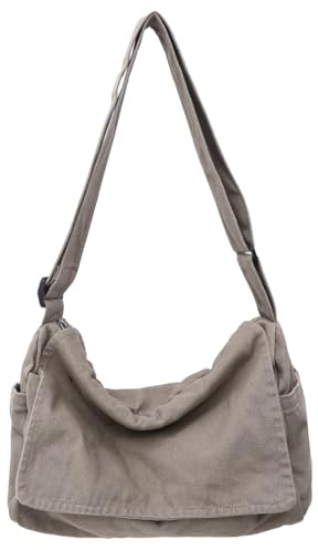Collsants Umhängetasche für Damen und Herren, lässige Schultertasche aus Segeltuch