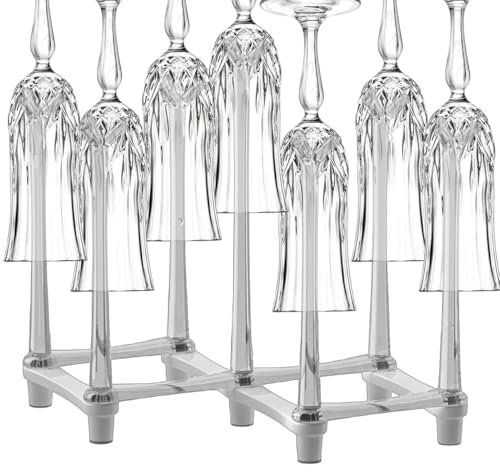 Cup Drying Rack - Water Bottle Drying Rack | Retractable Drinking Glass Drainer Stand, Water Bottle Drying Rack, Cup Drying Rack For Counter, Tumbler Drying Rack, Non-Slip Bottom For Water Bottles