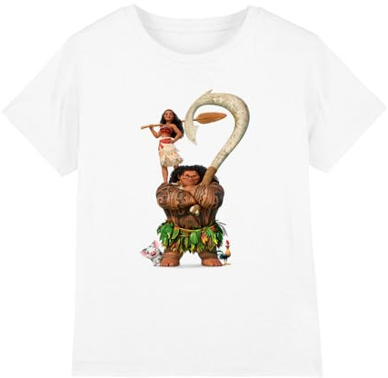 Moana Girl's Moana Maui Moana Stacked Girls T Shirt T-Shirt