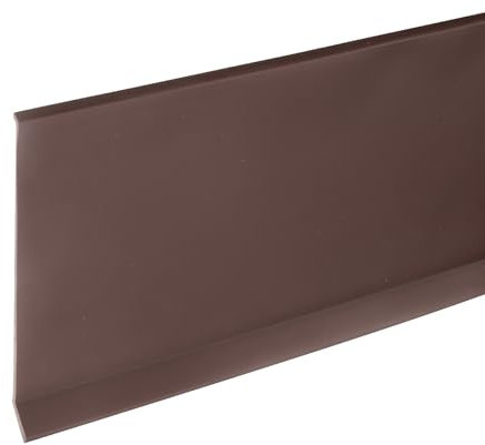 sourcing map Garniture de plinthe murale à décoller et à coller - 12,2 x 10,2 cm - Plinthes autocollantes en PVC pour murs d'angle - Café