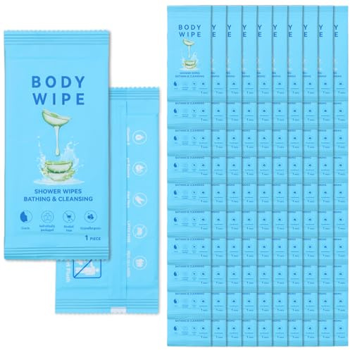 240 Single Pack Wet Wipes for Adults Individually Wrapped(20.3cm x 23.6cm),Full Body Wipes for Face & Hands Gently,Portable Personal Cleansing No Shower for Gym,Travel,Hiking,Camping & Backpacking