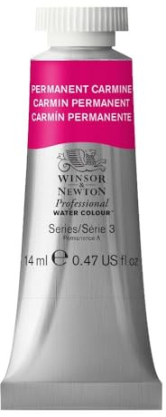 Winsor & Newton 14 ml Tube Professional Water Colour Paint, Permanent Carmine