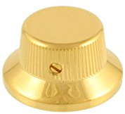 Allparts MK 0141 002 Strat Knob Metal Gold