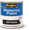 RUSTINS Masonry Paint Matt Black 250ml