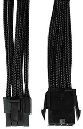 GELID Solutions Kabel 6-2 PIN PCI-E | Single Sleeve Schwarz | AWG 18 | Größen 30cm | Farbe Schwarz