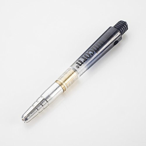 5 x SETS UNICORN GRIPPER 360 TWO TONE schwarz klar MEDIUM DART STEMS schaft