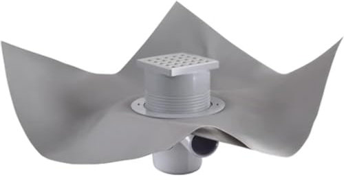 Set per doccia a pavimento gully q con griglia e foglio tea foglio 1500 x 1800 mm