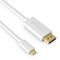 Sonero UCC010-010 USB-C to HDMI 2.0 Cable, 4K@60Hz with 18Gbps, USB 3.1, Old Mode, Thunderboltandere USB-C Computer, 1.0 m Black white White USB-C auf DisplayPort 2,0m