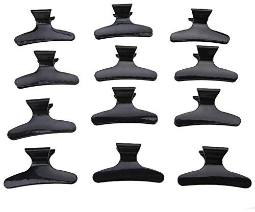 Demiawaking 12pcs Fermagli per Capelli Mollette a Farfalla per Capelli Styling per Parrucchiera da Salone