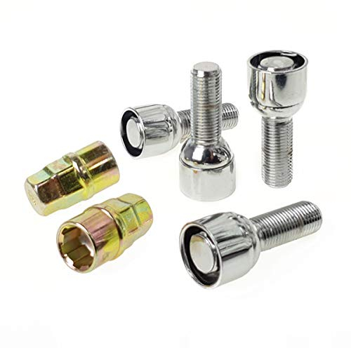 C CARBONADO Felgenschloss Radschraube M14x1,5 28mm Kugel Anti-Diebstahl