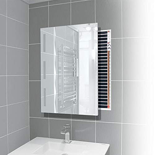 Mi-Heat Riscaldatore a specchio elettrico, 80 x 200 cm, riscaldamento a infrarossi