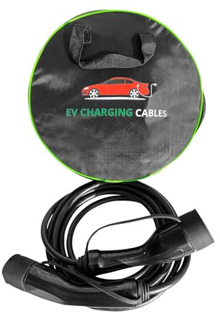 EV Cabling) 32A EV Charging Cable 5m 1 Phase Electric Vehicles Car Charger type 2