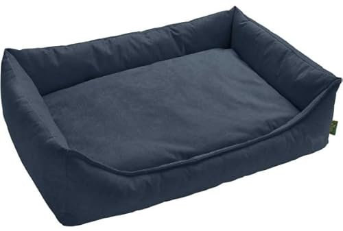 HUNTER EIBY Hundesofa, schmutzabweisend, Easy CLEAN-Technologie, pflegeleicht, L, blau