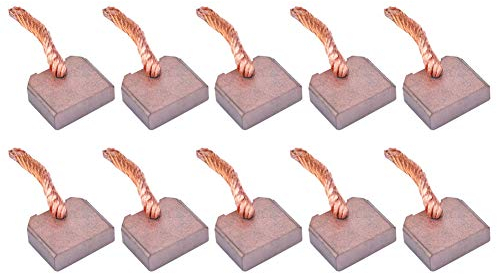 10pcs Cepillos Carbono Cepillos Eléctricos Kits Reemplazo Escobillas Motor Aptos para Ft-128 Motor Arranque para Automóvil J458 8x25x21mm