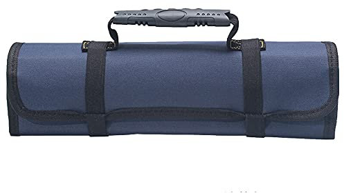 Maizoon Tragbare Aufbewahrungstasche aus Segeltuch, Werkzeug-Organizer für Elektriker, Mechaniker, dick und verschleißfest, UH01 Blau