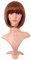 MapofBeauty 12 Zoll/30cm Natürliche Weibliche Kurze Glatte Haare BOB Perücke (Ginger Orange)