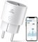 Presa Smart Mini, EIGHTREE Presa Wifi(Schuko) Compatibile con Alexa, Google Home, Presa Intelligente con Monitoraggio Energia, Presa Temporizzata, Controllo Remoto, 16A