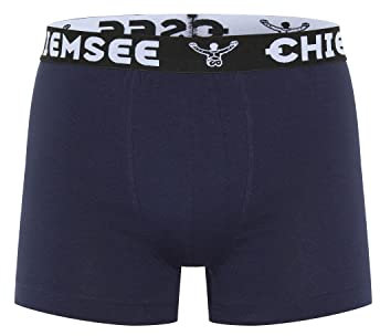 Chiemsee Boxer Short Herren Trunk Unterwäsche Regular Fit Retroshorts 3er Pack, Farbe:Navy, Bekleidungsgröße:M