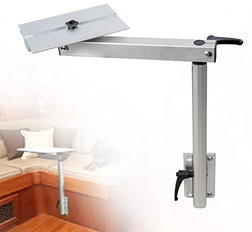 YIUIY Abnehmbares Tischbein, 360 Grad drehbar, für Laptop, abnehmbar, höhenverstellbar, Aluminiumlegierung, kompatibel mit Wohnmobilen, Yachten, Wohnwagen, Wohnmobilen