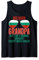 Herren Bulgarische Opa Bulgarien Flagge Sonnenbrille Vatertag Tank Top