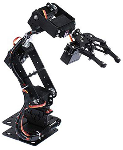 6DOF Roboter Mechanischer Arm, Aluminium Roboterarm Mechanische Roboter Klemmklauen Kits, DOF Manipulator Industrieroboter Teile