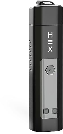 Nectar Hex Dry Herb Vape | Basic Kit + 2 Years Warranty | 2-in-1 Vaporiser with 24ct Gold Chamber, Fast Charging, Rapid Hybrid Heating, Adjustable Airflow, VapeSeal Mouthpiece and 60mins Usage