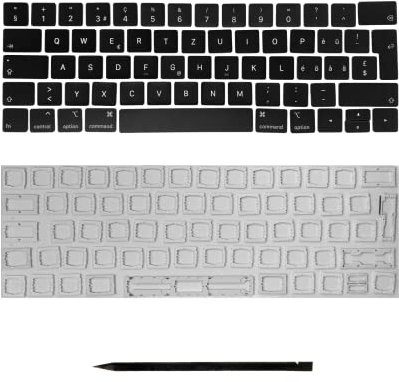 Ersatztasten & Scharniere für MacBook Pro 13 15 (2018-2019) A1989 A1990 A2159 CH-Layout QWERTZ ISO Schweizerisch