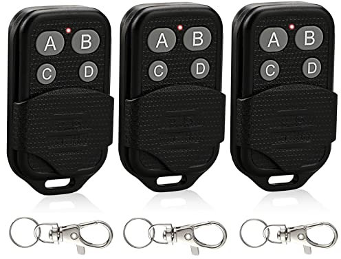 3 Garage Door Opener 390mhz Remote Keychain,Replacement for Genie Intellicode & Overhead Door GIT-1/ACSCTG Type 1,GIT-3/ACSCTG Type 3,4-Button